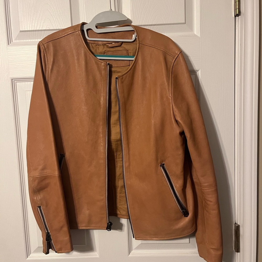 Levi’s Made & Crafted Collarless Leather Jacketet, SZ 1 (Small) - Made in Italy